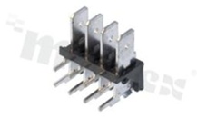 Terminal block; pitch 5.08mm; 4-contacts; THT; male; side entry; 250V/25A