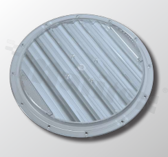 Stratos Lens for High-Bay Application; angle: elliptical; Number of LEDs: 54; Dimensions: round 300.00mm; Height: 22.54mm; material: PC; Fastening: screw