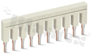 Mostek do złączy przelotowych serii 2002; 10-torowy; jasnoszary; 800V/32A