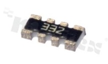 Drabinka rezystancyjna SMD; RAC4x330k; 1/16W; 5%; 4x0603; 1206