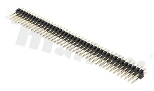 Pin Header; pitch 2.54mm; 2x40 pins; assembly: THT; male; straight; double row