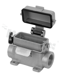 Heavy-Mate A series; housing with spring cover; double side entry; size: A10; thread: M25; operating temperature -40°C to 100°C; IP65