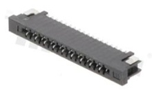 Non-ZIF connector for FFC/FPC; pitch 1.00mm; 18-contacts; SMD; side entry