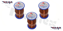 Insulated winding wire; with one layer of enamel insulation; diameter 1.45mm; SWG 17; -65+200 deg.C; 34m; 500g.