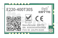 Moduł; Lora; transceiver; 433-470MHz; +30dBm; -129dBm; UART; LLCC68; LoRa; 3.3-5.5V; SMD