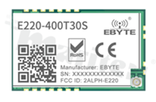 Moduł; Lora; transceiver; 433-470MHz; +30dBm; -129dBm; UART; LLCC68; LoRa; 3.3-5.5V; SMD