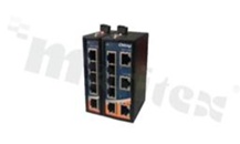 Switch przemysłowy niezarządzalny; 8 portów 10/100Base-T(X) RJ45; temp. pracy: -10+60 st.C; zasilanie 12...48VDC; montaż na szynie DIN