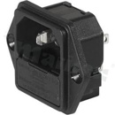 Power Input Modules (PEM); 6200.2200; Quick Connect; 3; Flanges, Panel, Screw; Receptacle