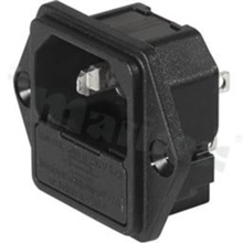 Moduły wejściowe zasilania (PEM); 6200.2200; Quick Connect; 3; Flanges, Panel, Screw; Receptacle