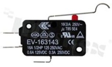 Mikroprzełącznik z dźwignią z rolką; SPDT; montaż: konektory; 16A.