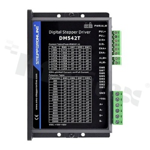 Cyfrowy sterownik krokowy; 2 fazy; 1.0-4.5A 18-50VDC;dla silnika krokowego Nema 17, 23, 24