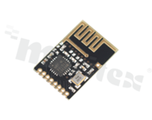 Moduł; 2.4GHz; transceiver; 2400-2525MHz; +7dBm; -94dBm; SPI; Si24R1; GFSK/FSK; antena na module; 1.9-3.6V; SMD 8-pin