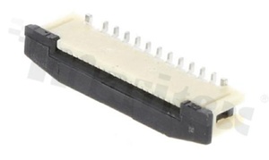 ZIF connector for FFC/FPC; pitch 0.50mm; 22-contacts; SMD; top entry