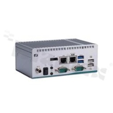 Bezwentylatorowy przemysłowy komputer wbudowany; Core i5-7300U/ Celeron 3965U; RAM: do 16GB; 2xCOM; 4xUSB; 2xLAN; DP++ M.2 Key B; M.2 Key E; temp. pracy: -10+50C; zasilacz