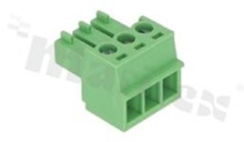 Listwa zaciskowa rozłączalna; w rastrze 3.81mm; 3-torowa; żeńska; na przewód 1.5mm2(28-16AWG); kierunek wtykania równoległy do osi przewodu; styki z fosforobrązu; mosiężna klatka przewodu; UL 300V/10A