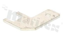 Konektor płaski; męski; 4.8mm; 0.8mm; mosiężny; nieizolowany 