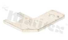 Flat connector; male; 4.8mm; 0.8mm; brass; unisolated