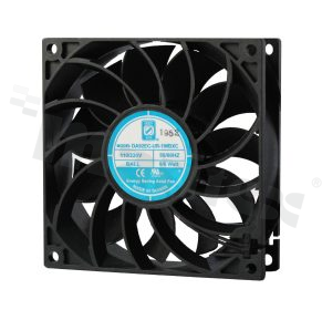 Wentylator; EC; 85-265V; 92x92x25mm; 56CFM; 2600RPM; 35dBA.