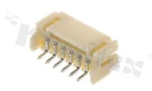 Złącze Kablowe do PCB; w rastrze 2.00mm; 6-stykowe; montaż SMD; męskie; poziome; 100V/2A