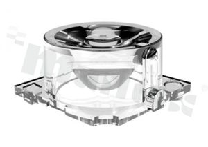 Lens for LED high power; mid power; angle: 11 do 26 degrees ; Number of LEDs: 1; Dimensions: 12.5x12.5mm; Height: 6mm; material: PC; Fastening: screw