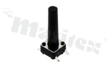 Przełącznik Tact Switch; SMD; wymiary korpusu 6.0x6.0; h=18.0mm; pionowy; o sile nacisku 250gf; przycisk okrągły
