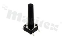 Przełącznik Tact Switch; SMD; wymiary korpusu 6.0x6.0; h=18.0mm; pionowy; o sile nacisku 250gf; przycisk okrągły
