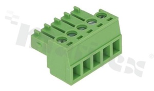 Pluggable terminal block; 3.81mm pitch; 5-ways; female; for wire 1.5mm2 (28-16AWG); wire insertion direction same as plug-in direction; p.bronze contacts; brass cage; UL 300V/8A; TUV 250V/7A