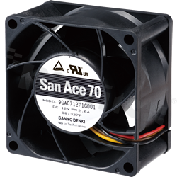 Wentylator; DC; 12VDC; 70x70x38mm; 1.92m3/min; 57.0dB.