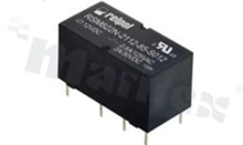Electromagnetic relay; contact rating current 2A ; coil voltage 12VDC; 2 changeover contact (2P); coil power: 200mW; 2A/30VDC; 0;6A/125VAC
