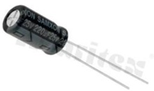 Kondensator elektrolityczny; 220uF; 25V; 105st.C; 6.3x11 r2.5mm; 1000h