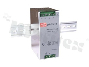 Zasilacz impulsowy; DIN; 75W; 12V; 6.3A; PFC