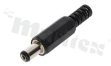 DC plug; female; inner diameter 2.1mm; outer diameter 5.5mm