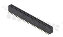 Listwa stykowa do PCB; w rastrze 1.27mm; 2x30 styków; montaż: SMD; żeńska; prosta; dwurzędowe; z uchwytem pick&place