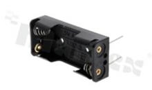 2xAAA Battery holder; with PCB pins
