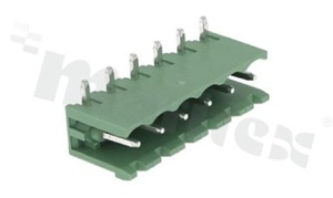 Listwa zaciskowa rozłączalna; w rastrze 5.00mm; 6-torowa; męska; kątowa; otwarta; UL 300V/16A; TUV:320V/20A