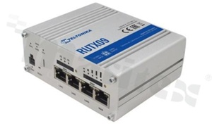 Router przemysłowy 4G z VPN; wbudowany modem GSM/GPRS/EDGE/UMTS/HSPA+/LTE Cat.6; Wi-Fi 802.11 b/g/n; 4 porty 10/100/1000Mbps RJ45; 2x slot SIM; GPS; USB 2.0; temperatura pracy -40+75 st.C; zasilanie 9...50VDC; montaż DIN; anteny w zestawie
