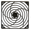 Fan filter; 120x120mm; plastic.