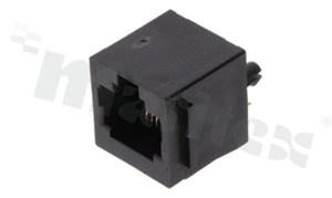 Gniazdo RJ45; 8-stykowe; montaż: THT; proste; gabaryt 8; grubość pokrycia 6u" Au