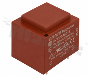 Transformer: encapsulated; 1.5VA; 230VAC; 15V; 100mA; PCB