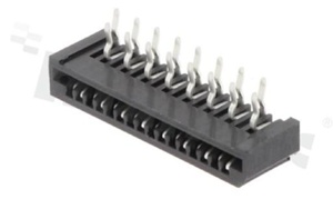 Złącze Non-ZIF do PCB; w rastrze 1.25mm; 16-stykowe; montaż: THT; poziome