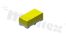 LED SMD; case 0402; cool white; X:0.3045, Y:0.308 (ok.7500K);; 270-350mcd/5mA; 2.5-3.1V; yellow diffused lens; 120 degrees; 1.0x0.5x0.4mm