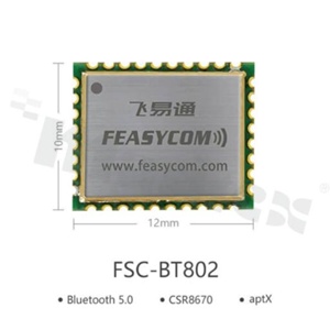 Module; Bluetooth; transceiver; 2402-2480MHz; +10dBm; -88dBm; UART/I2C/PCM/I2S/SPI/GPIO/ADC/AIO; CSR8670; 1.7-3.6V; SMD