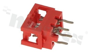 Low profile IDC connector; pitch 1.27mm; 4-contacts; flat cable AWG#26-#28; 1.5A 230V AC/DC