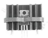 Radiator; wytłaczany; TO-220; TO-218; TO-247; 12.50x34.50x63.00mm; czarny; anodowane aluminium; RoHS.