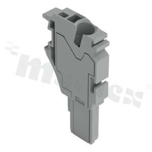 Moduł wewnętrzny; jednoprzewodowy; gniazdo;1 zaciskowy; zintegrowana ścianka końcowa;0.25-4.0mm2(22-12 AWG); 600V/20A