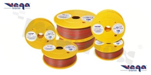 Single wire LGY/H05V-K; with copper multi-strand; red/grey; cross section 0.75mm2; AWG 18; 500V; -40+105 deg.C; 100m.
