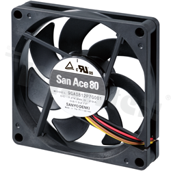 Fan; DC; 12VDC; 80x80x15mm; 0.89m3/min; 29.0dB.