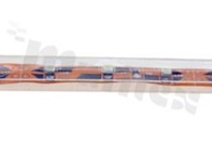Taśma LED 300x LED PLCC2, 5mb/rolka, waterproof (Silicone Tube), <b>biały zimny 6000K</b>, 12V DC, 25W, możliwe cięcie co 3 diody, RoHS