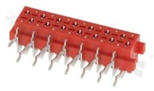 Low profile PCB connector; pitch 1.27mm; 14-contacts; THT; female; side entry
