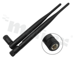 Antena; prętowa łamana; LTE; 700-2700MHz; 5.0dBi; VSWR<2.0; SMA; fi13x195mm; czarna